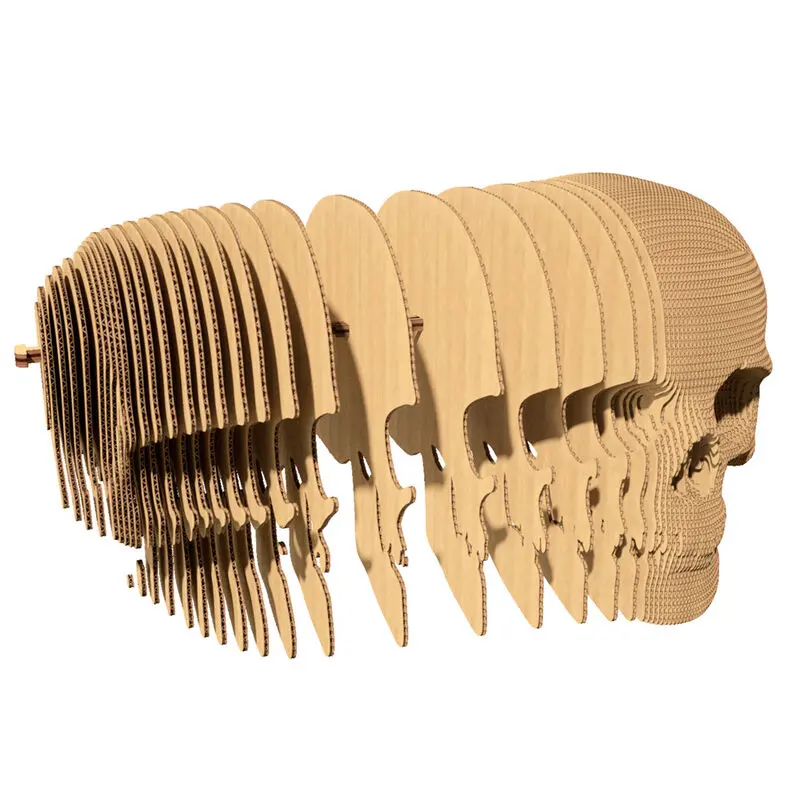 Skull Kartonisches 3D-Puzzle 72 taile Produktfoto