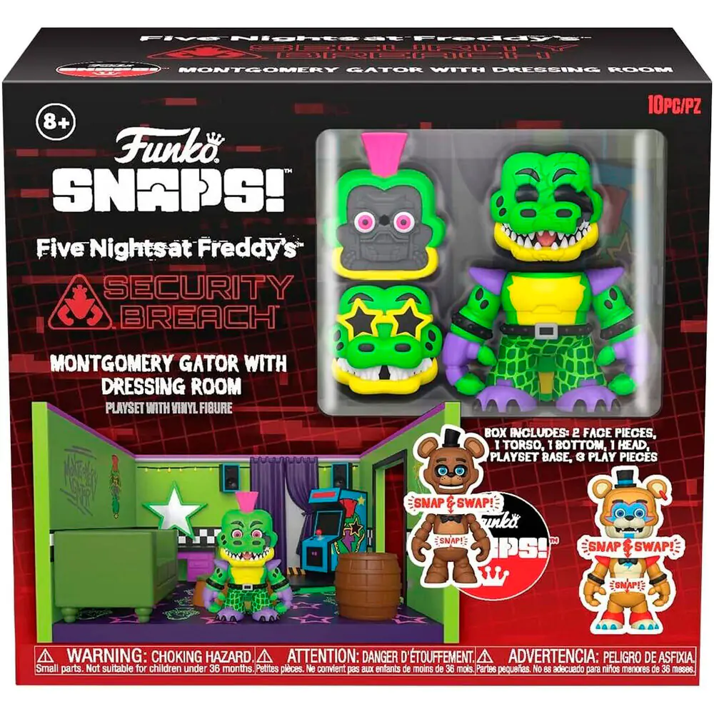 Snaps! Figur Five Night at Freddys Montgomery Gator with Dressing Room Produktfoto