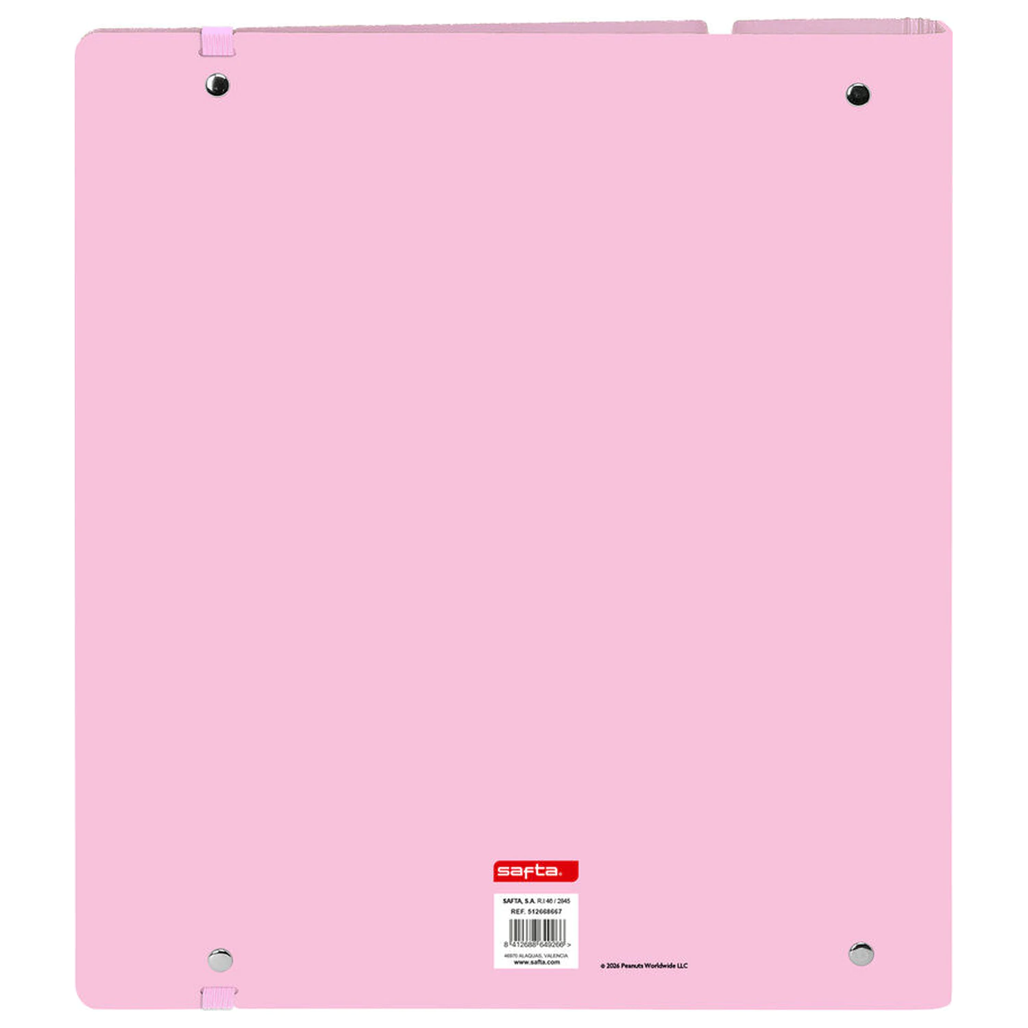 Snoopy A4 Karton 4 Ringe Ordner mit Blättern Produktfoto