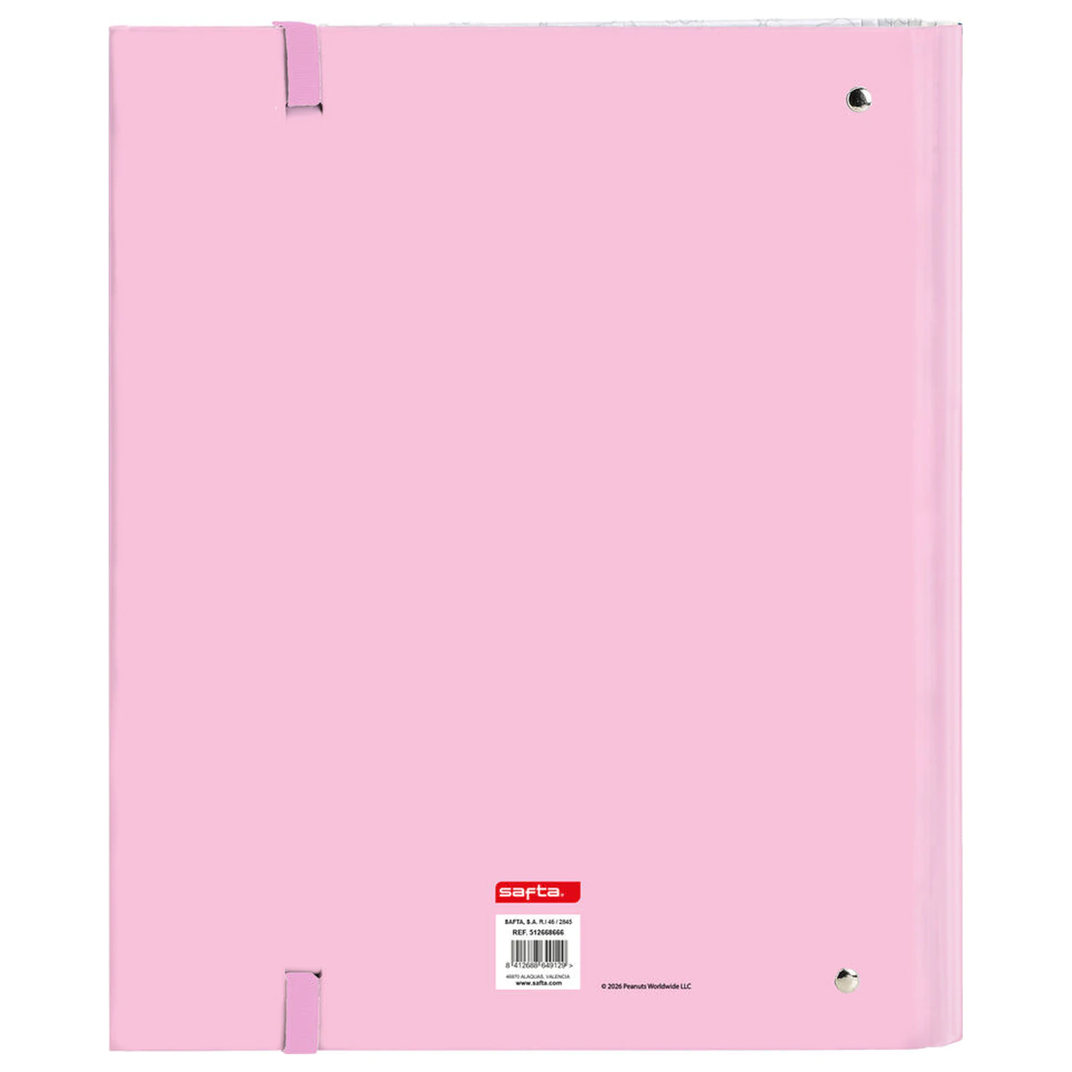 Snoopy A4 Karton 4 Ringe Ordner mit Blättern Produktfoto