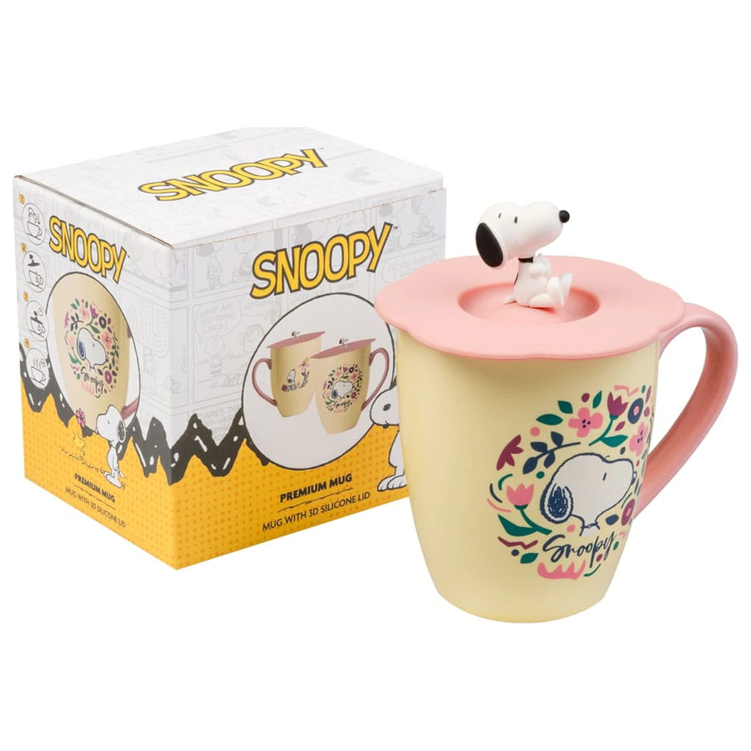 Snoopy Tasse mit Deckel Produktfoto