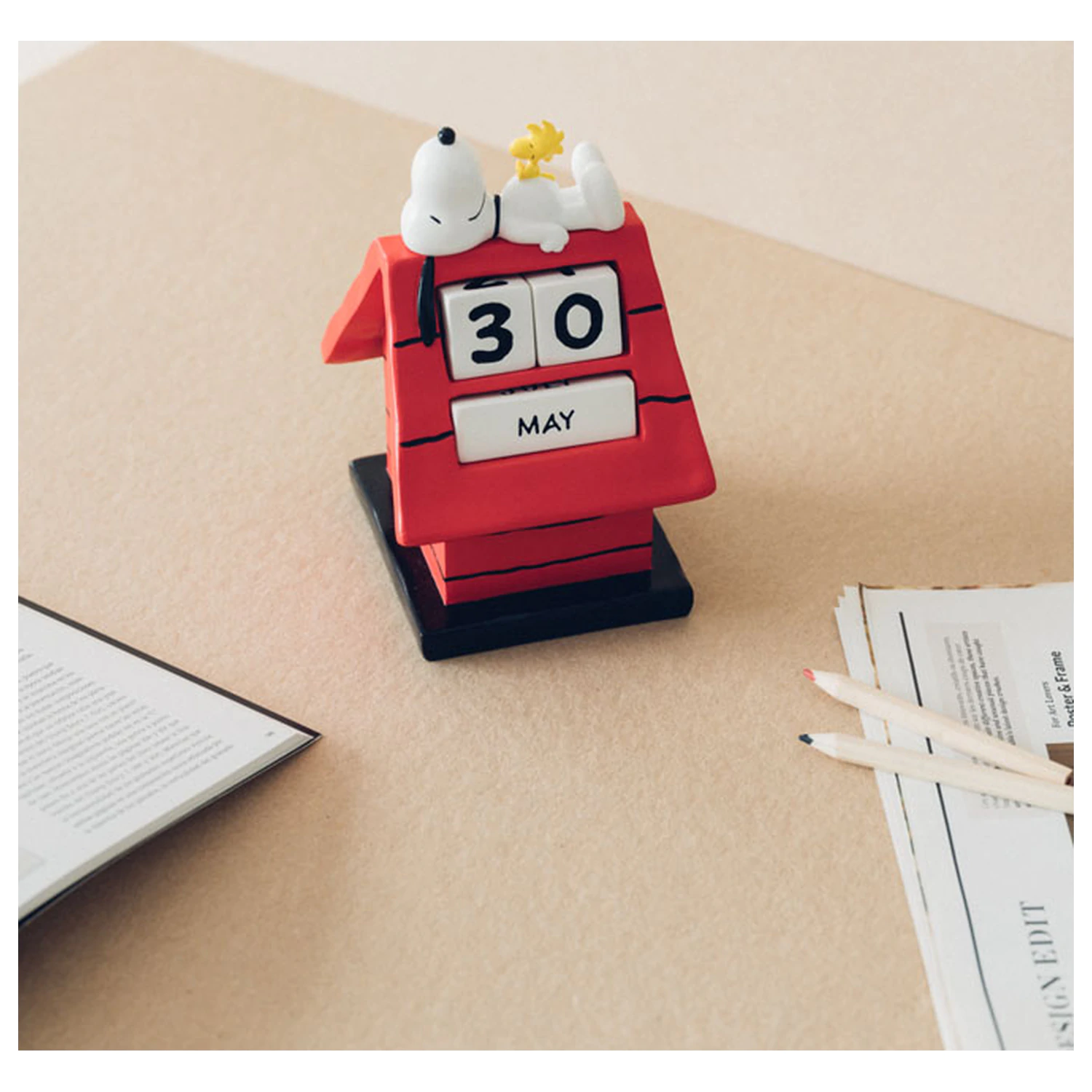 Snoopy Doghouse 3D ewiger Kalender Produktfoto