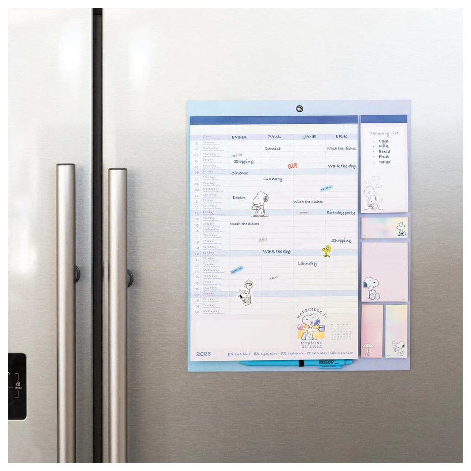 Snoopy Magnet Planer 2026/27 30 x 35 cm Produktfoto