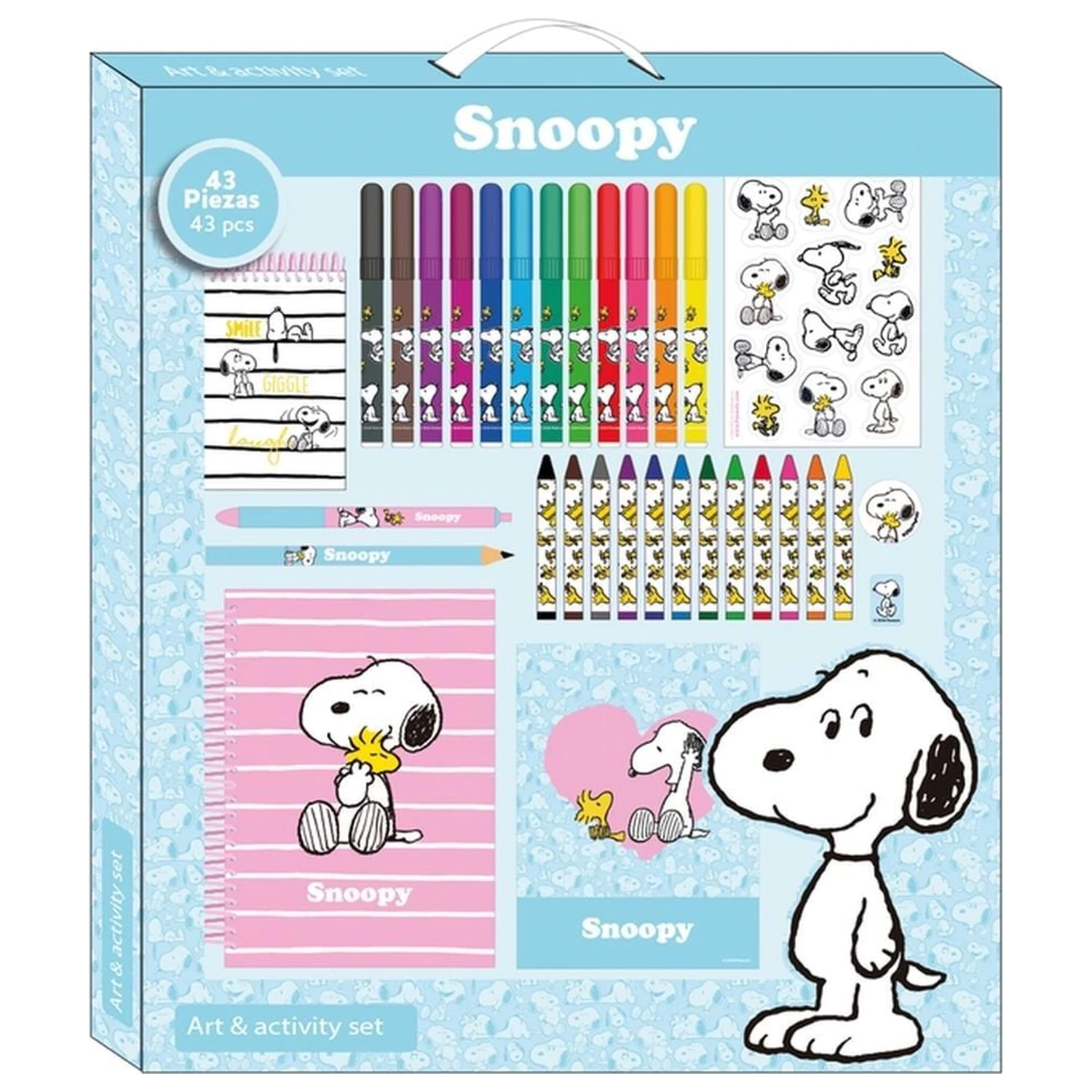Snoopy Peanuts Aktivitätenset 43teilig Produktfoto