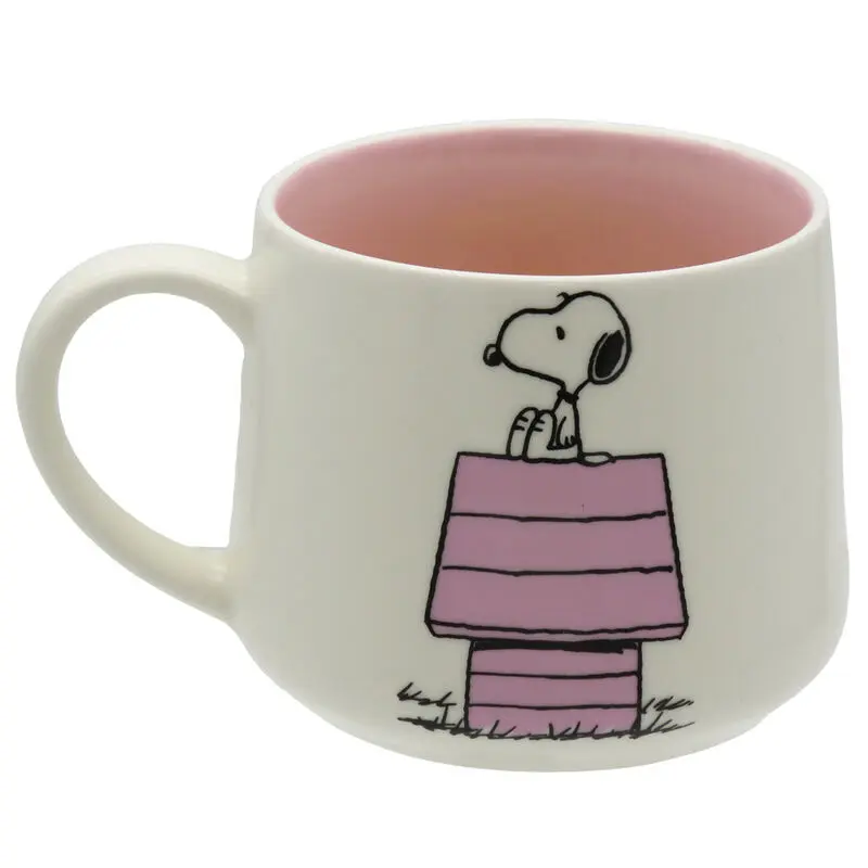 Snoopy Pink Kennel 3D Figur Keramiktasse Produktfoto