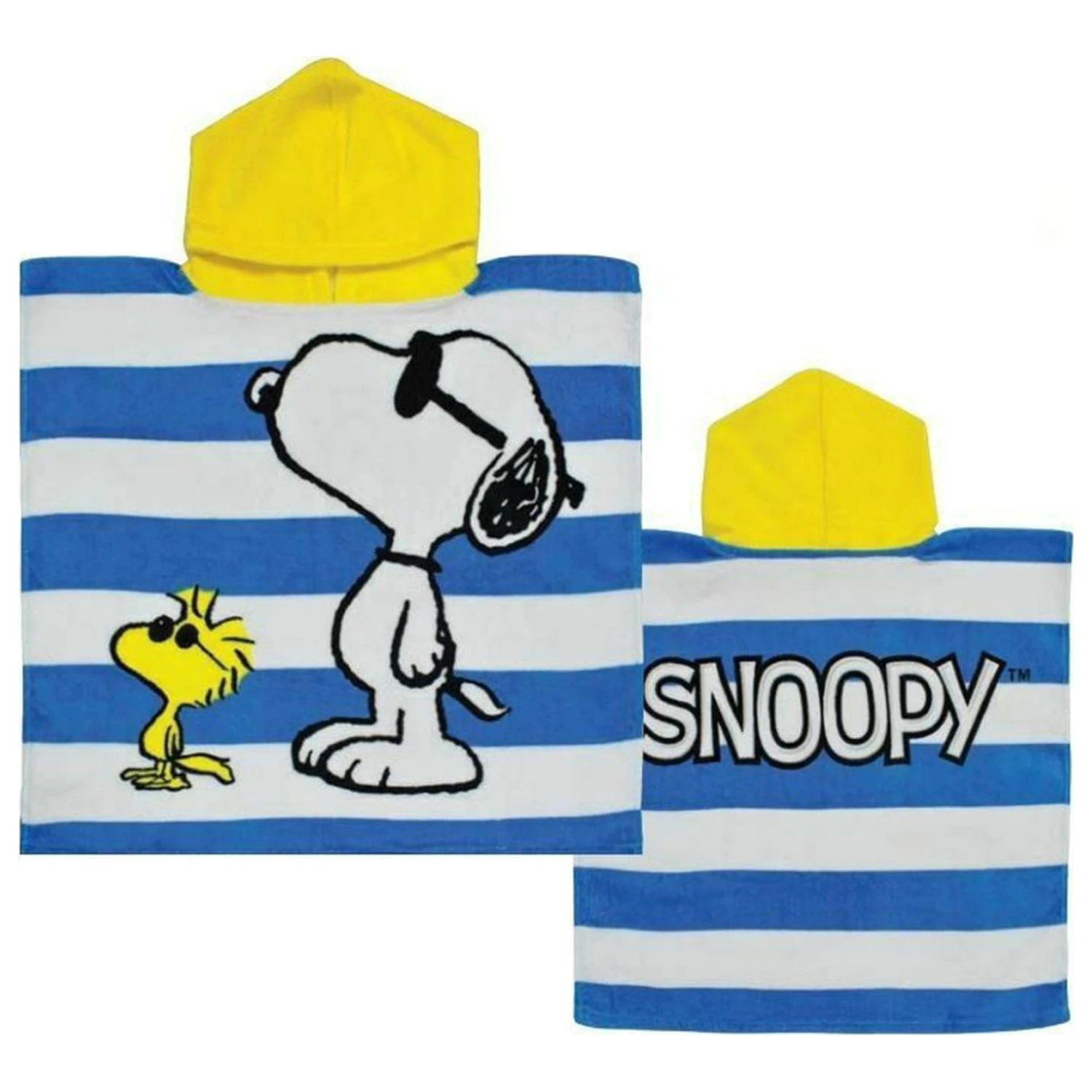Snoopy Woodstock Strandtuch Poncho Produktfoto