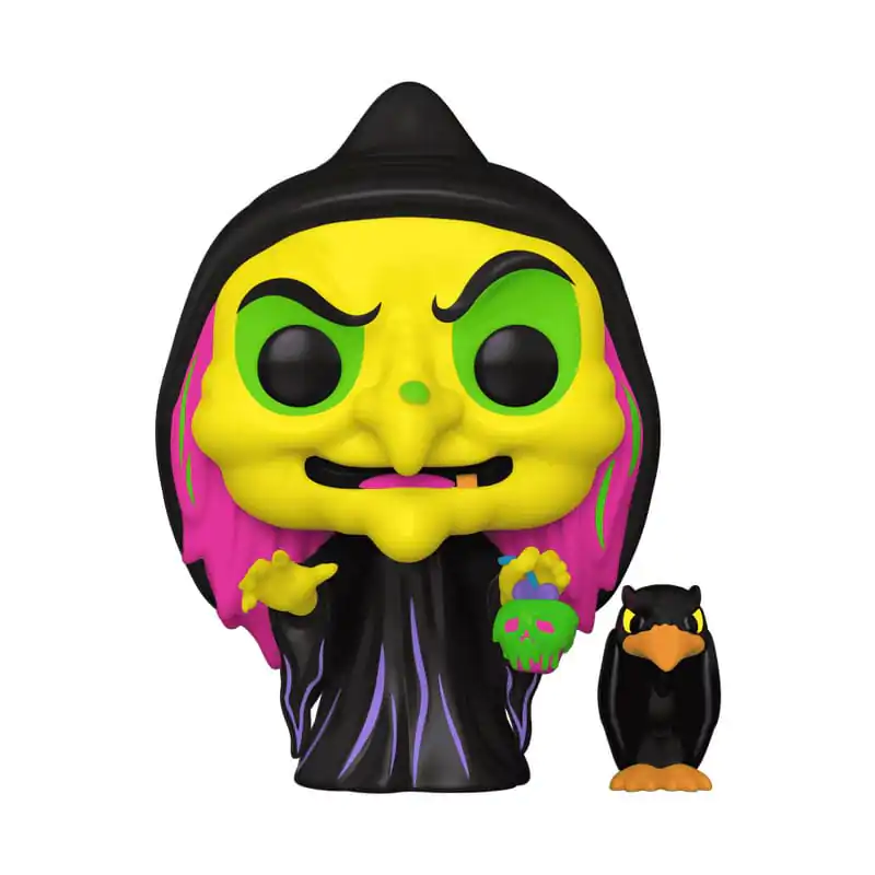 Snow White Funko POP & Buddy! Animation Vinyl Figur Verkleidete Böse Königin mit Rabe (Black Light) Exklusiv 9 cm Produktfoto