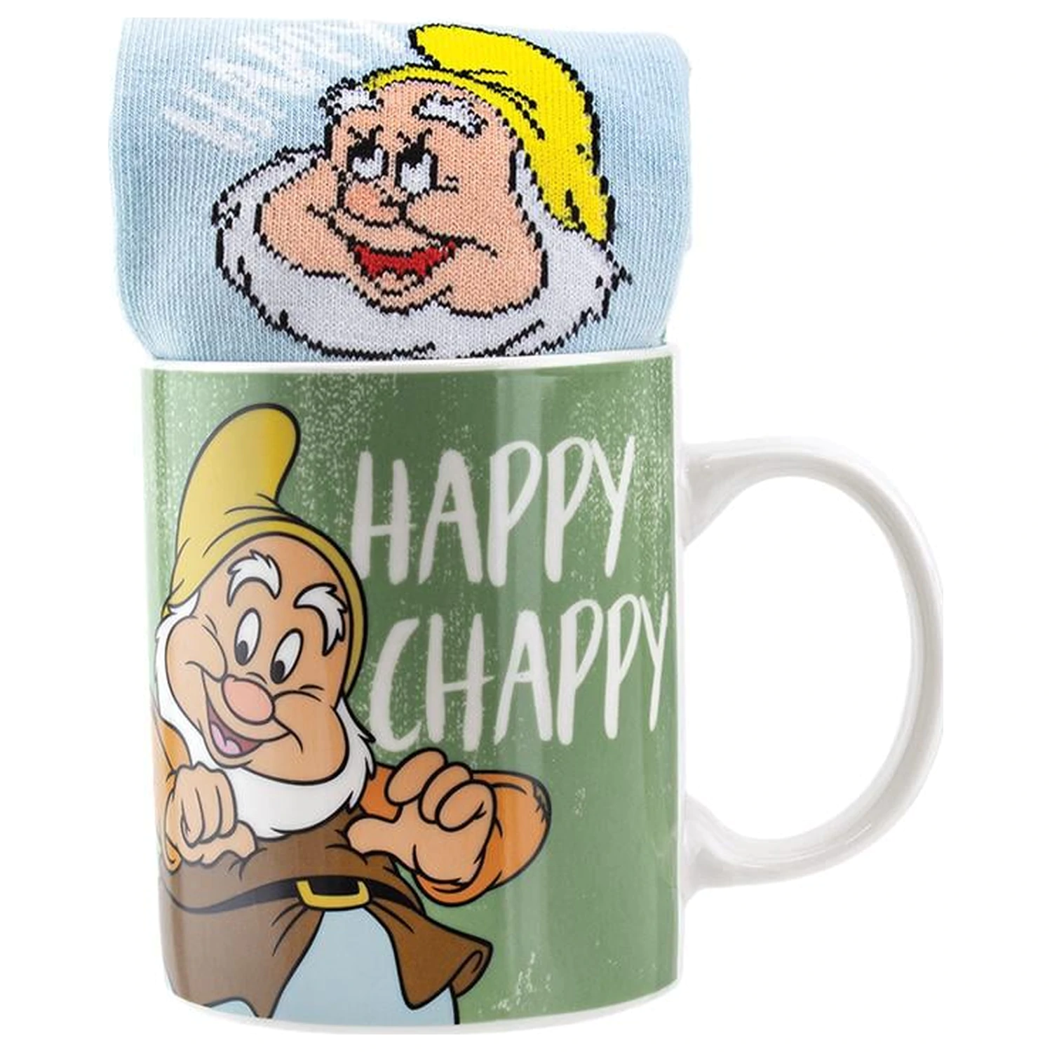 Snow White Happy Tasse und Socken Produktfoto