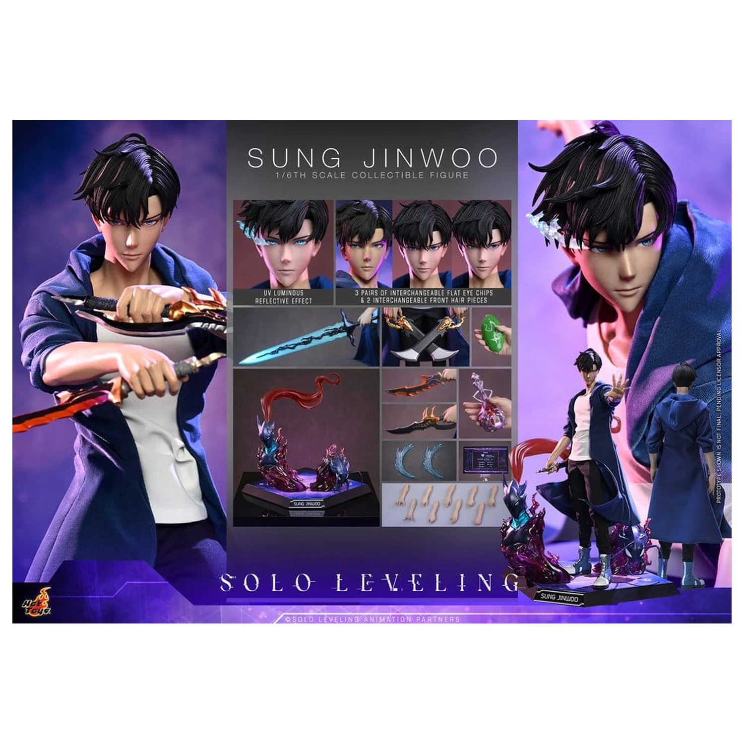 Solo Leveling Actionfigur 1/6 Sung Jinwoo 32 cm Produktfoto