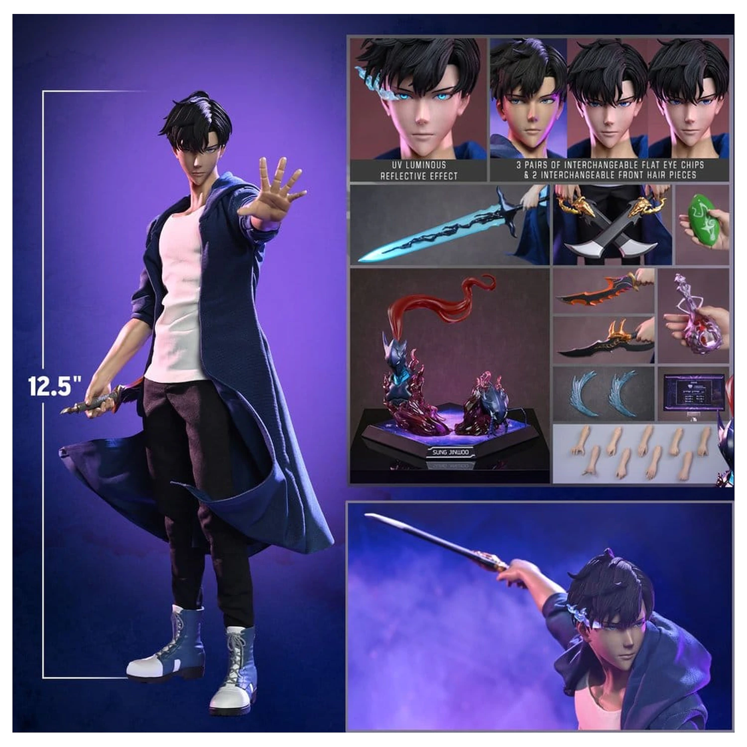 Solo Leveling Actionfigur 1/6 Sung Jinwoo 32 cm Produktfoto