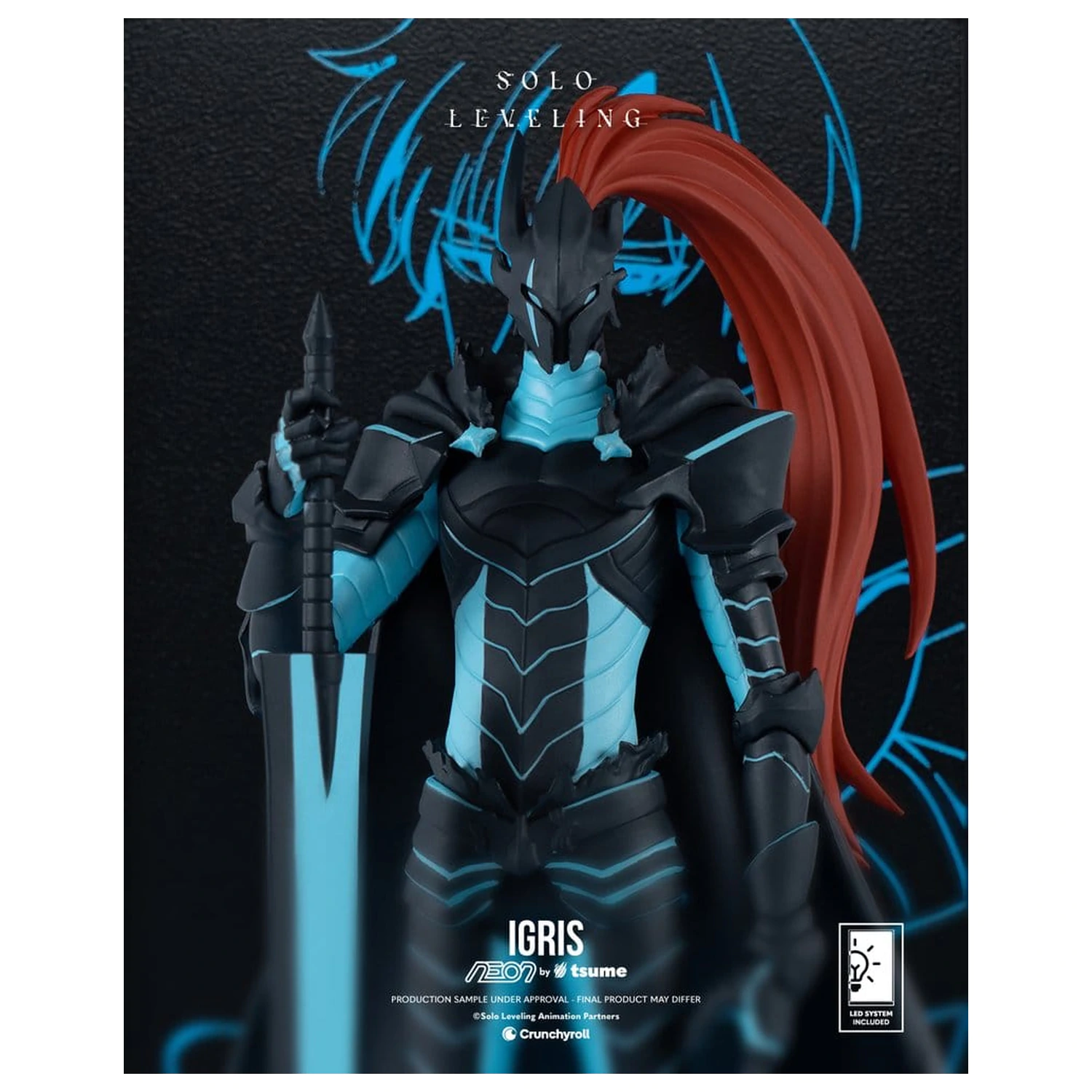 Solo Leveling Neon Figur 1/9 Igris 20 Zentimeter Produktfoto