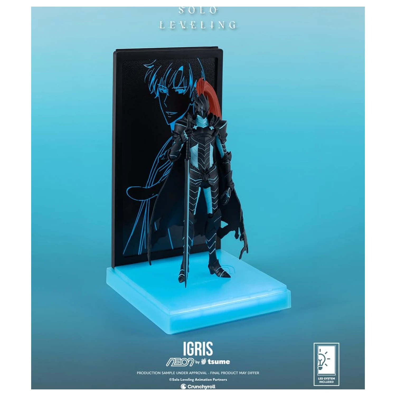Solo Leveling Neon Figur 1/9 Igris 20 Zentimeter Produktfoto