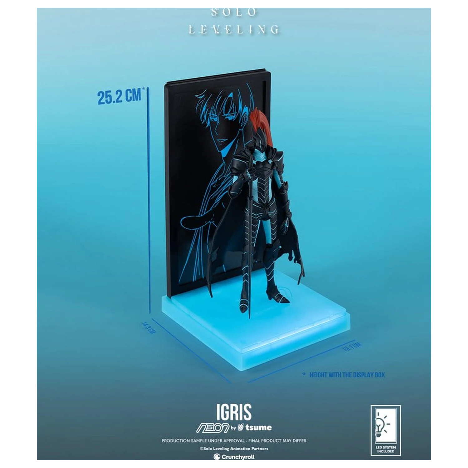 Solo Leveling Neon Figur 1/9 Igris 20 Zentimeter Produktfoto