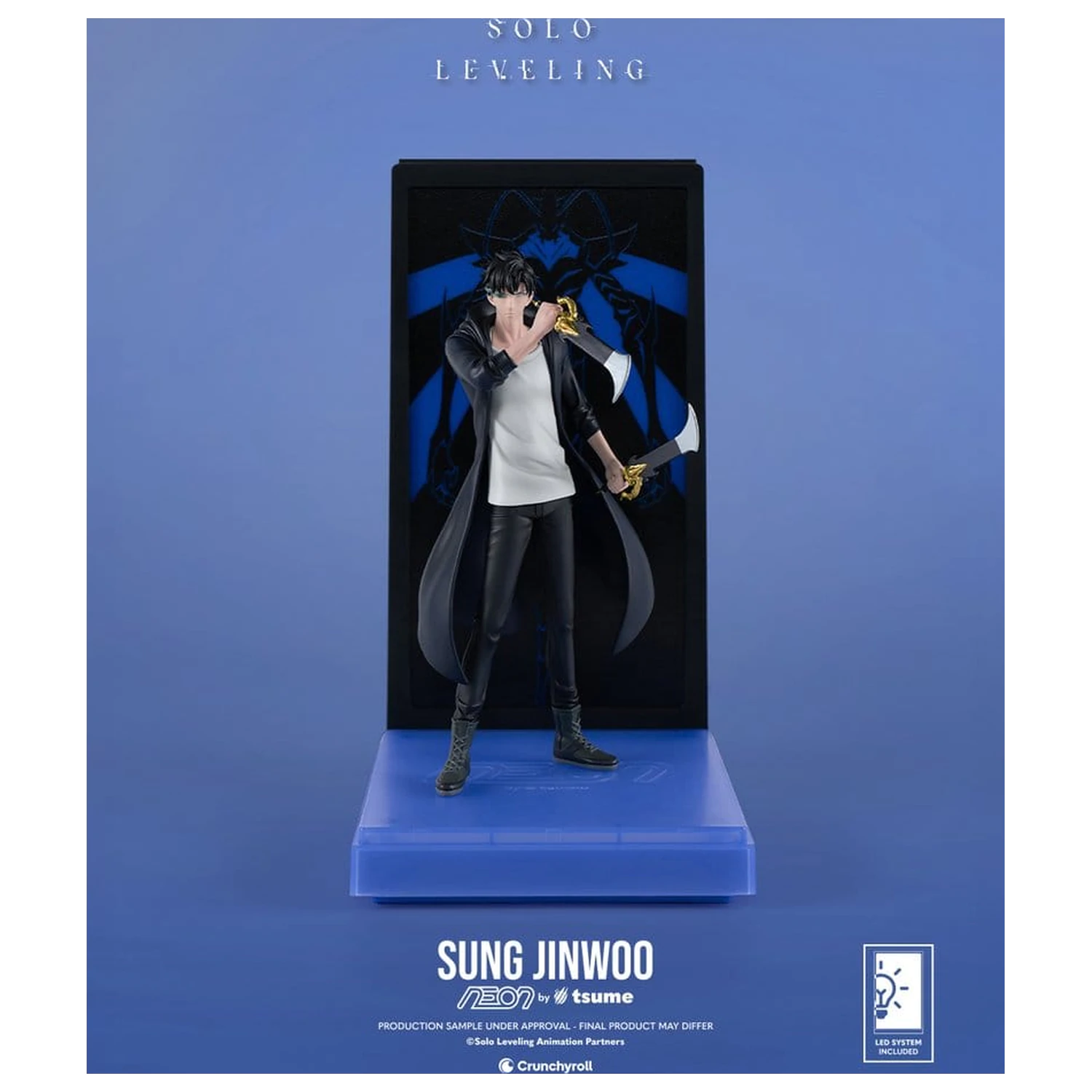 Solo Leveling Neon Figur 1/9 Sung Jinwoo 20 Zentimeter Produktfoto