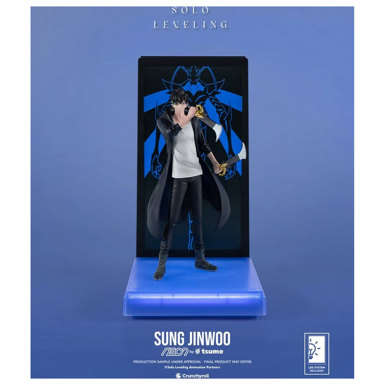 Solo Leveling Neon Figur 1/9 Sung Jinwoo 20 Zentimeter Produktfoto
