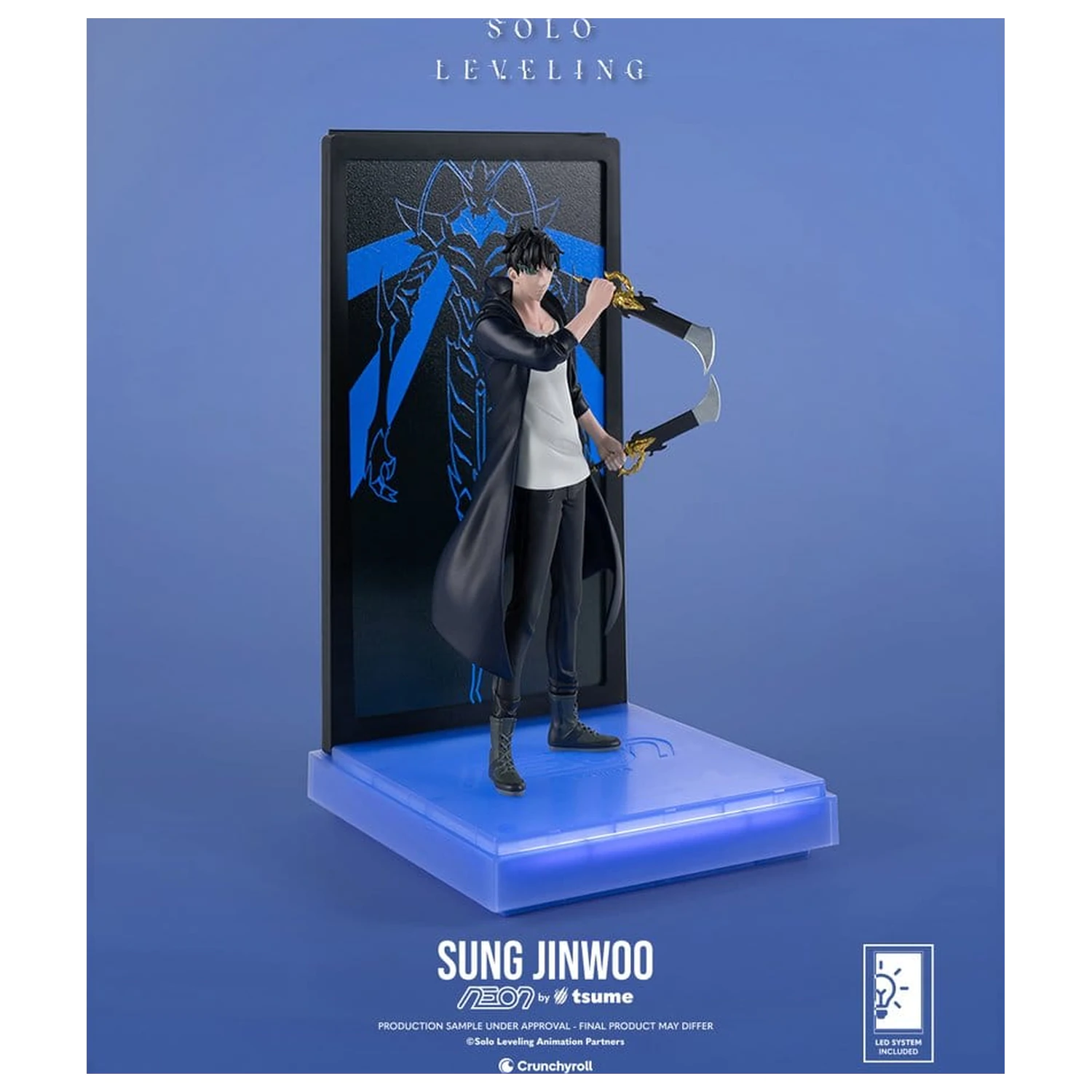 Solo Leveling Neon Figur 1/9 Sung Jinwoo 20 Zentimeter Produktfoto