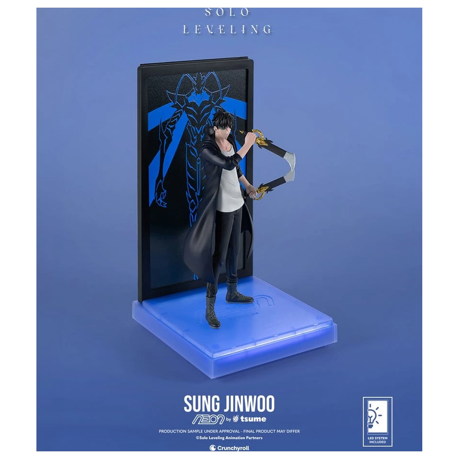 Solo Leveling Neon Figur 1/9 Sung Jinwoo 20 Zentimeter Produktfoto