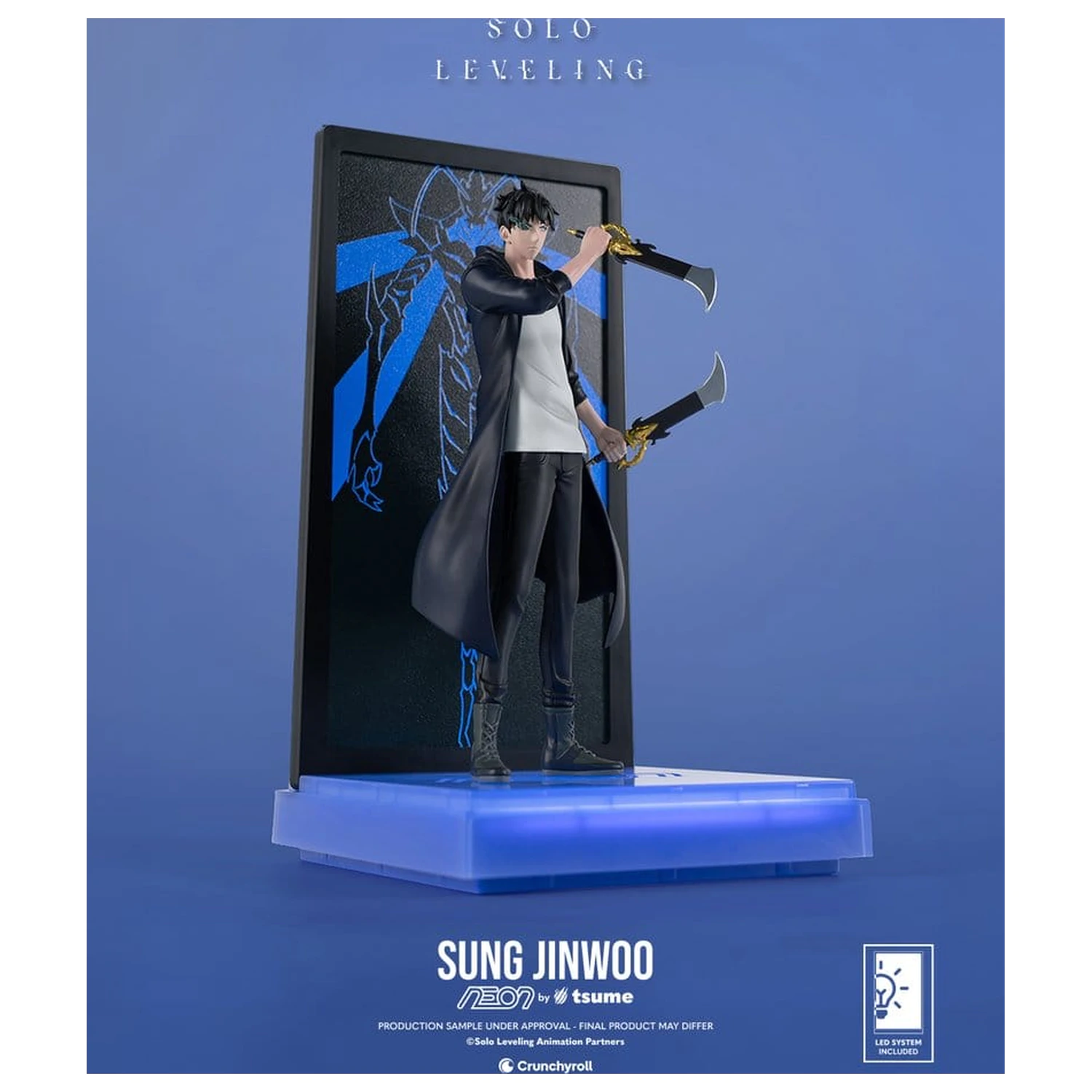 Solo Leveling Neon Figur 1/9 Sung Jinwoo 20 Zentimeter Produktfoto