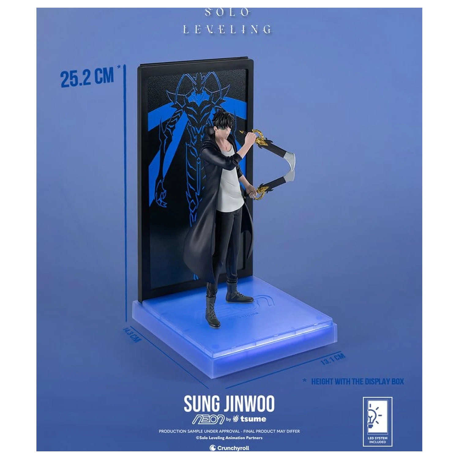 Solo Leveling Neon Figur 1/9 Sung Jinwoo 20 Zentimeter Produktfoto