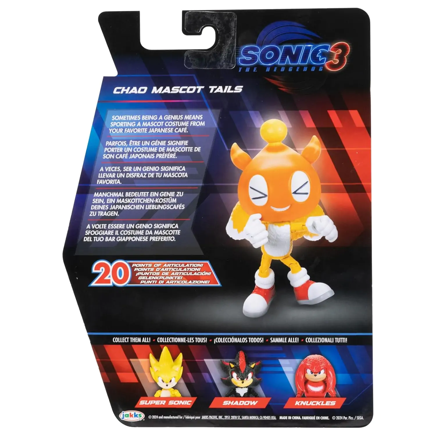 Sonic 3 Figur - Chao Mascot Tails Produktfoto