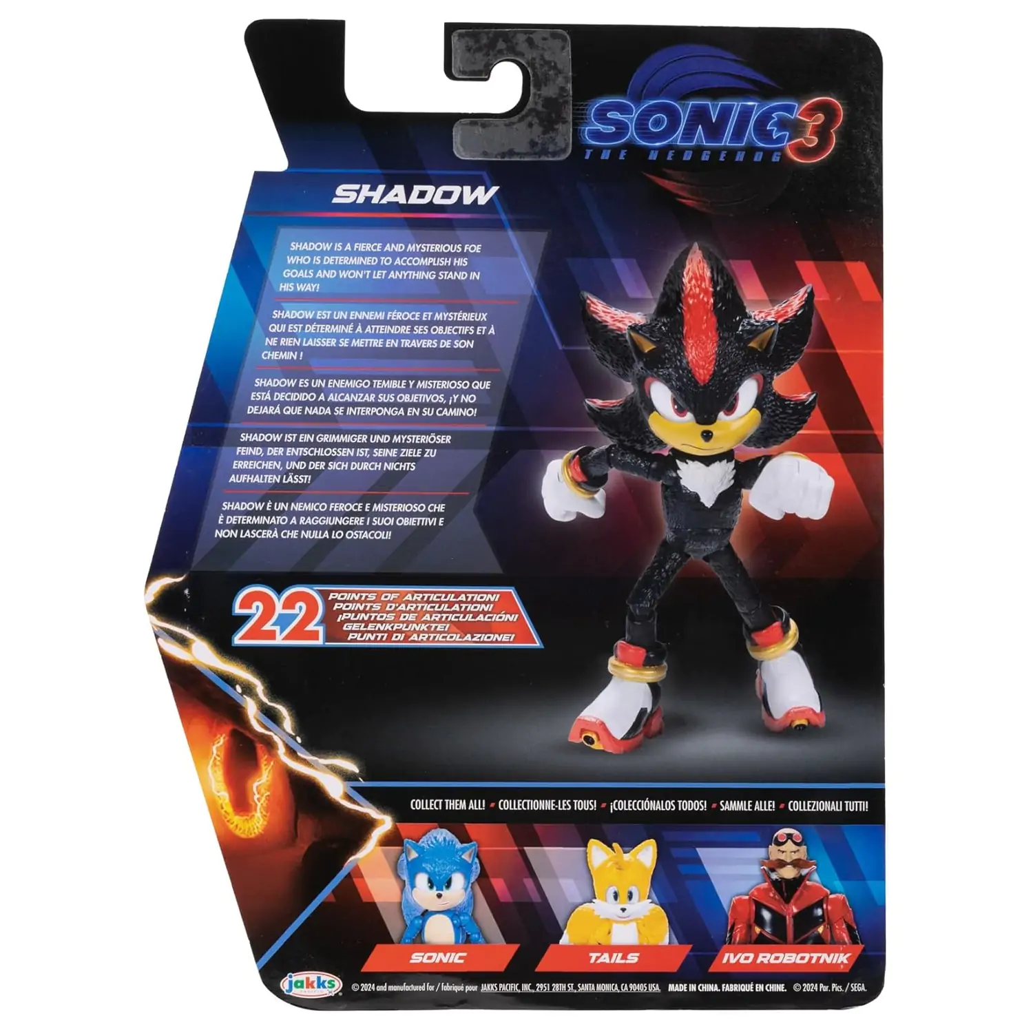 Sonic 3 Figur - Shadow Produktfoto