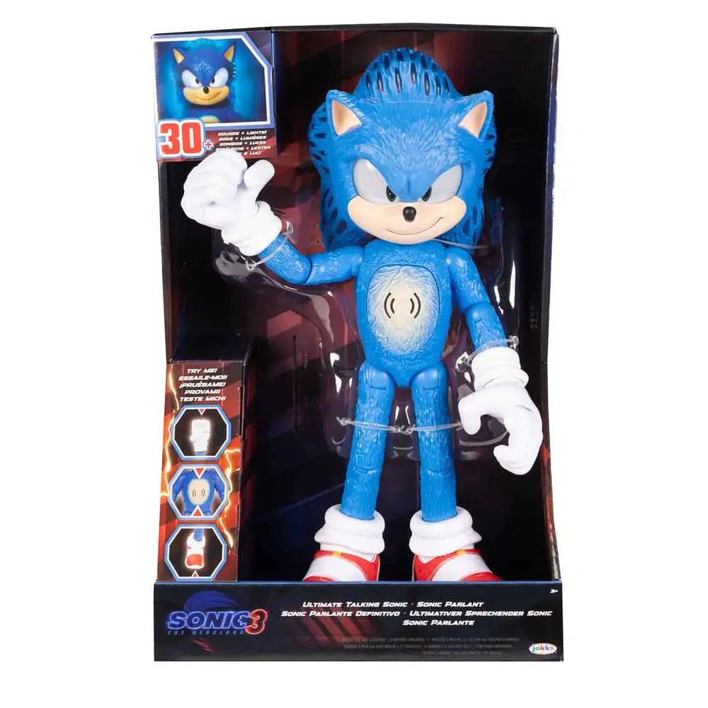 Sonic 3 The Movie Interaktive Sonic Figur 35cm Produktfoto