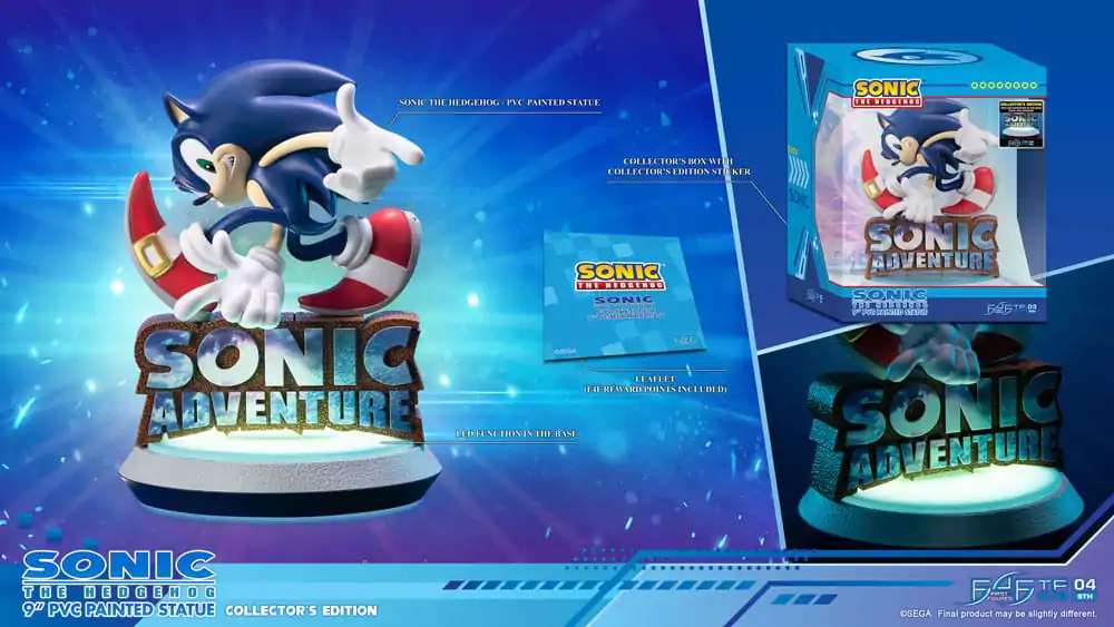 Sonic Adventure PVC Statue Sonic the Hedgehog Collector's Edition 23 cm Produktfoto