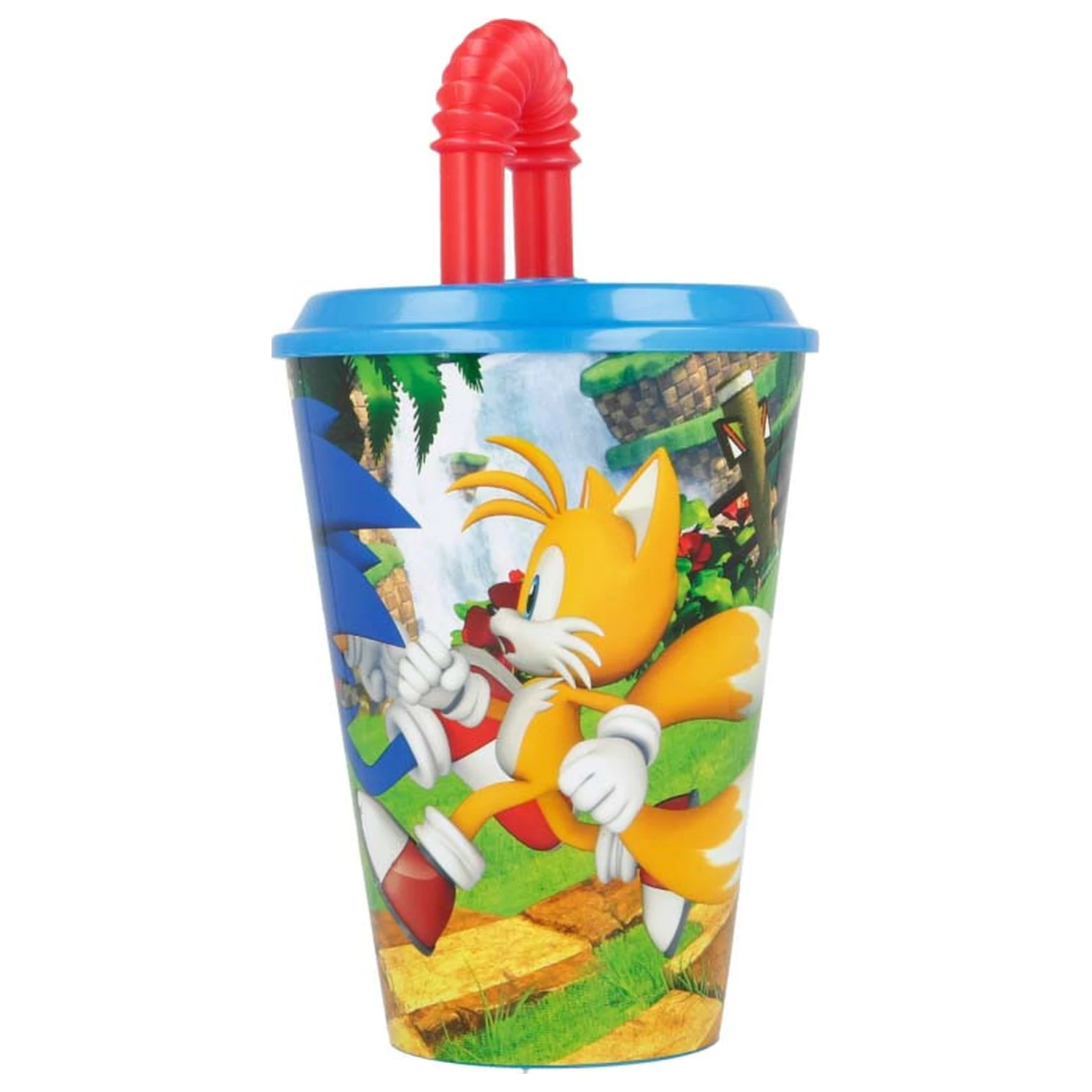 Sonic Adventure Trinkhalmbecher, Plastik 430 ml Produktfoto