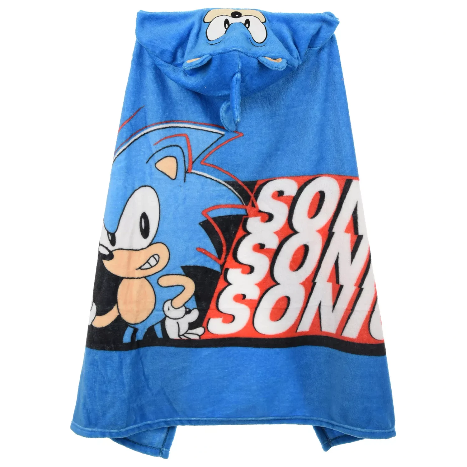Sonic Blue Blur Kuscheldecke mit Kapuze 80x120 cm Produktfoto