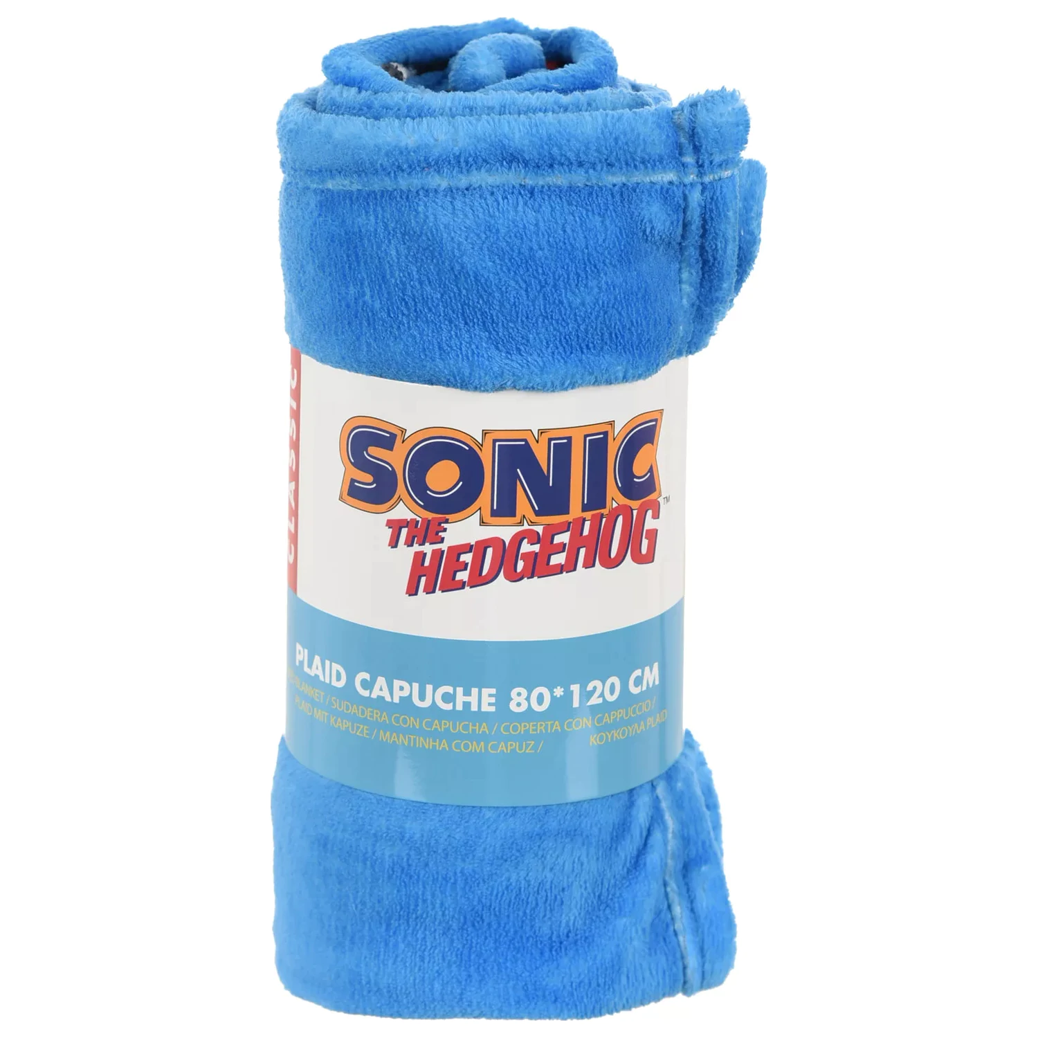 Sonic Blue Blur Kuscheldecke mit Kapuze 80x120 cm Produktfoto