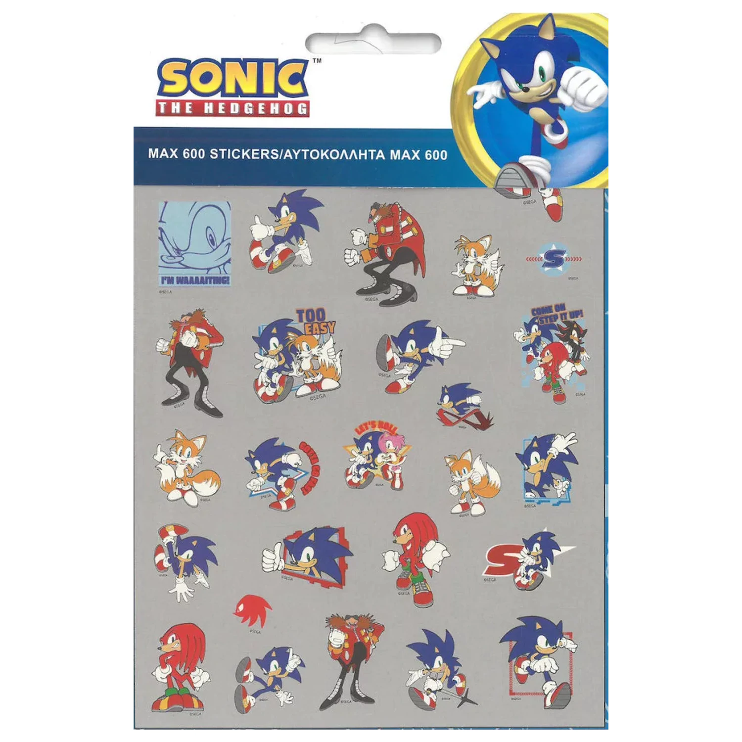 Sonic Fast 600-teiliges Sticker-Set Produktfoto