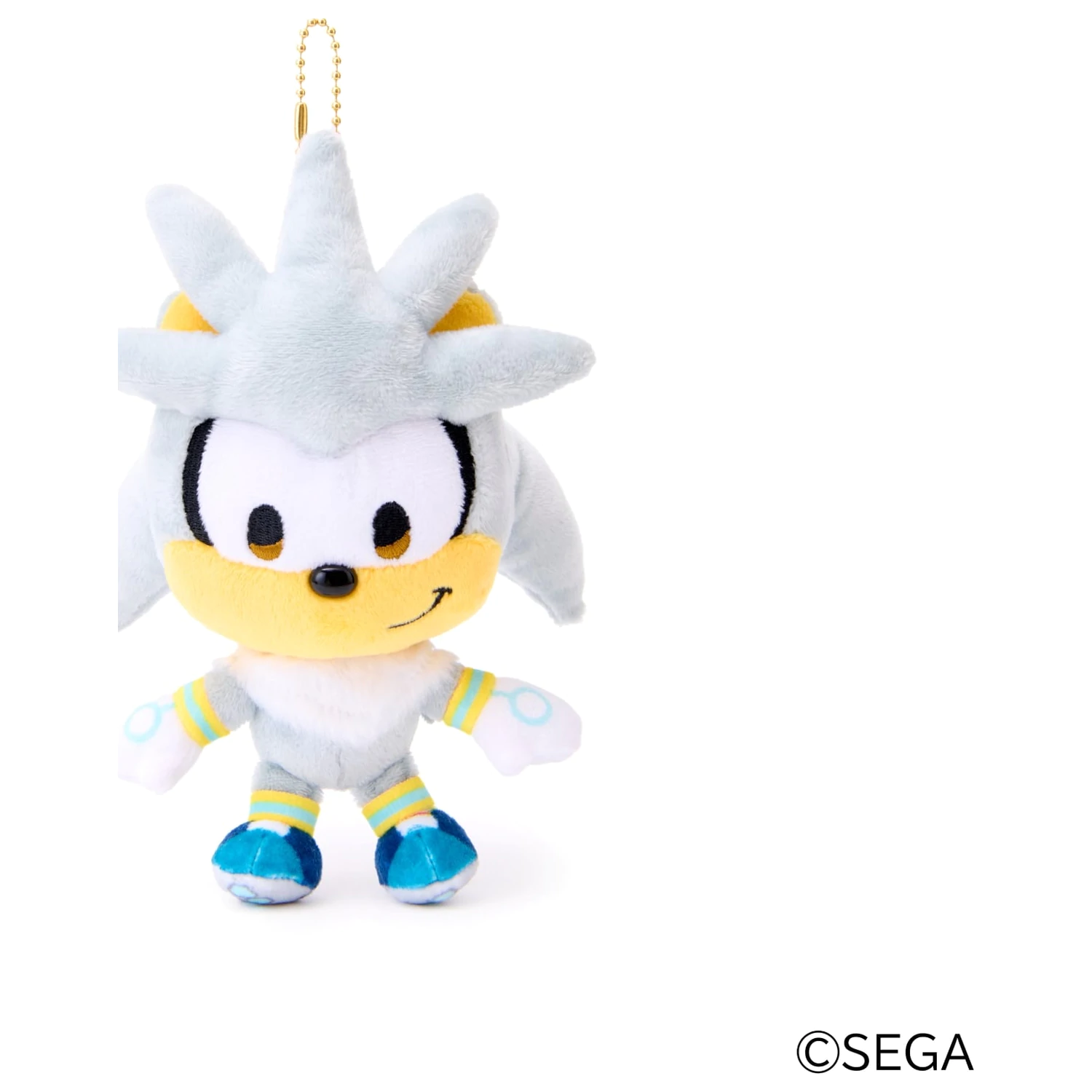 SONIC & FRIENDS Silber Maskottchen Plüsch 16cm Produktfoto
