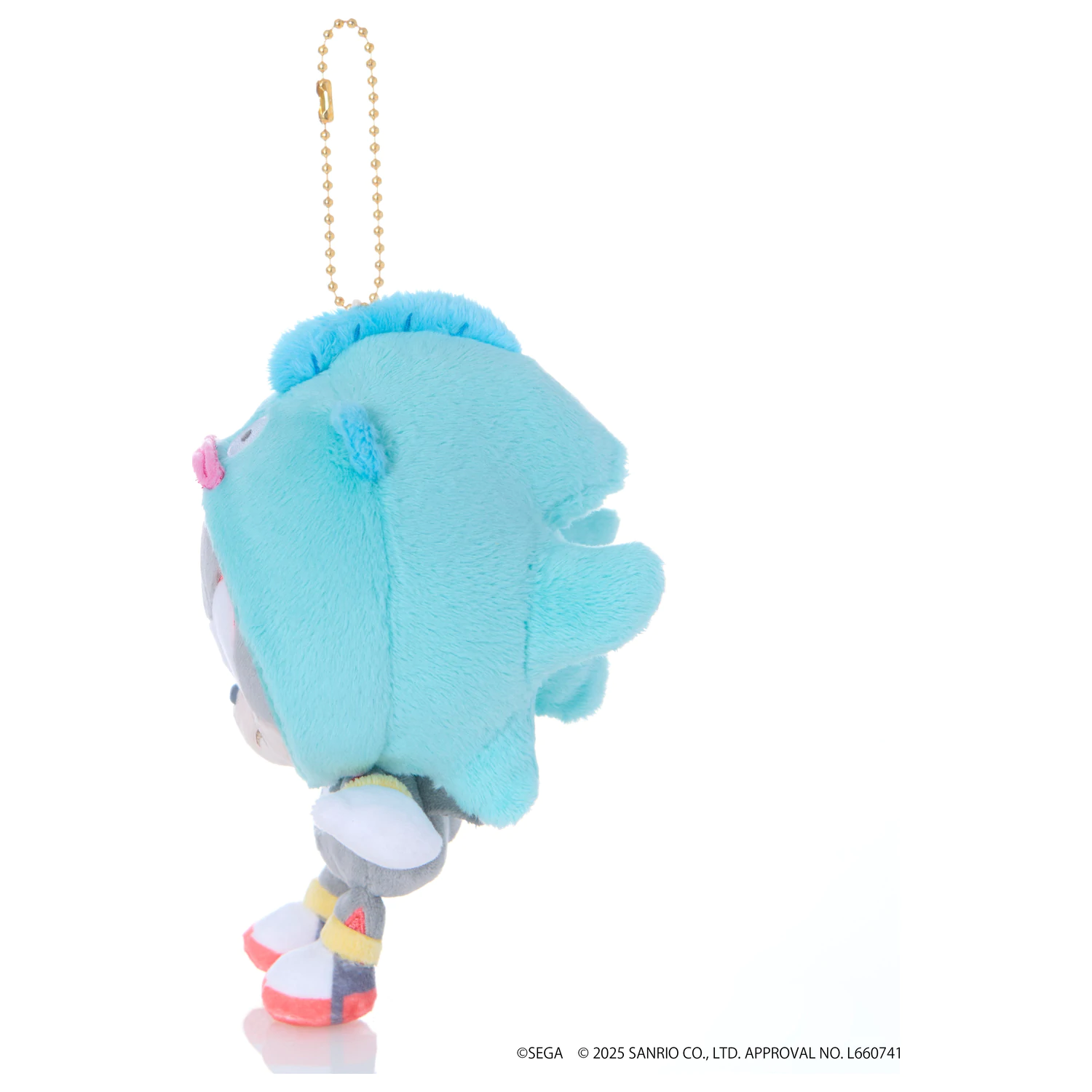 Sonic & Friends X Sanrio Shadow X Hangyodon Maskottchen Plüschtier 8cm Produktfoto