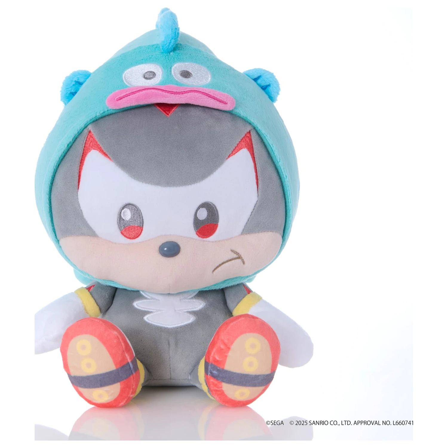 Sonic & Friends x Sanrio Shadow x Hangyodon Plüschtier 24cm Produktfoto