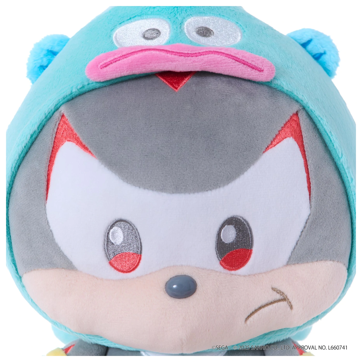 Sonic & Friends x Sanrio Shadow x Hangyodon Plüschtier 24cm Produktfoto