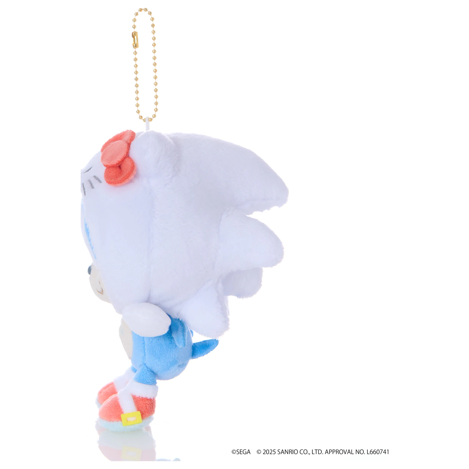SONIC & FRIENDS x SANRIO Sonic x Hello Kitty Maskottchen Plüsch 8cm Produktfoto