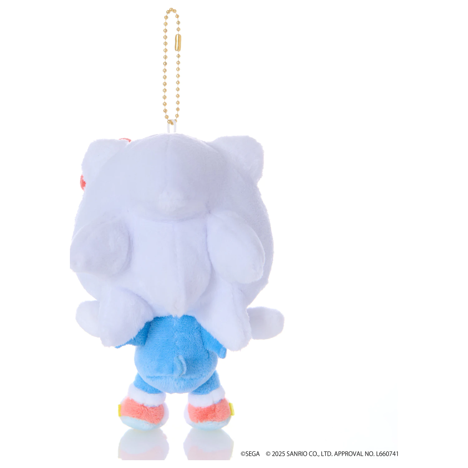 SONIC & FRIENDS x SANRIO Sonic x Hello Kitty Maskottchen Plüsch 8cm Produktfoto