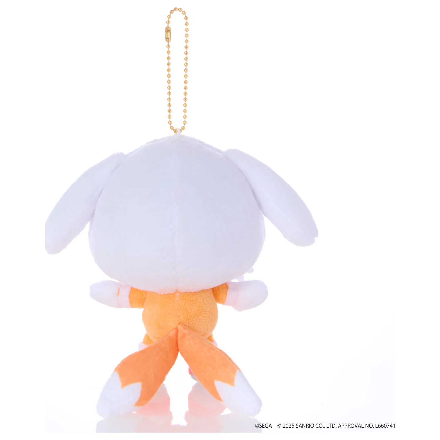 SONIC & FRIENDS x SANRIO Tails x Cinnamoroll Maskottchen Plüsch 8 cm Produktfoto