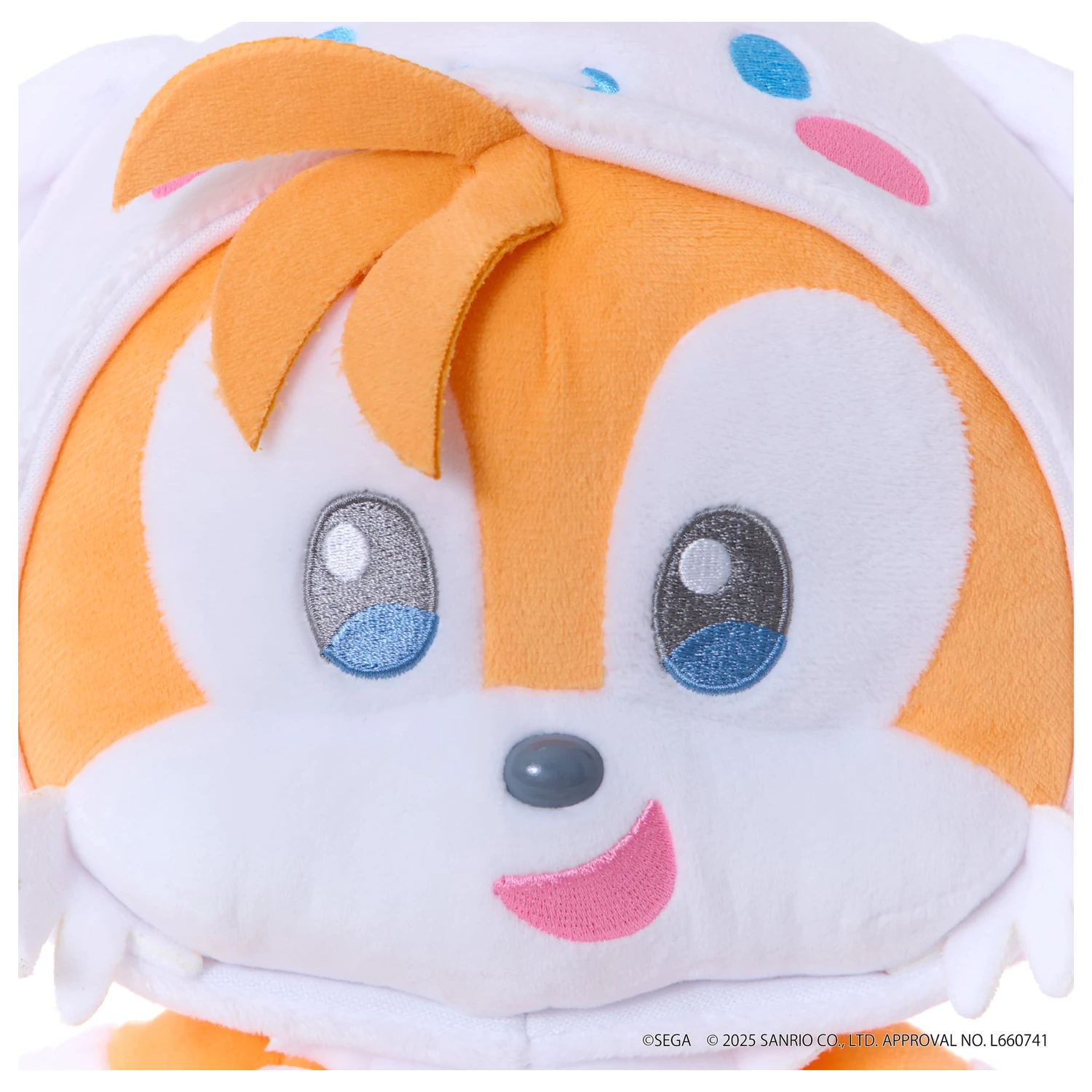 Sonic & Friends x Sanrio Tails x Cinnamoroll Plüschtier 24cm Produktfoto