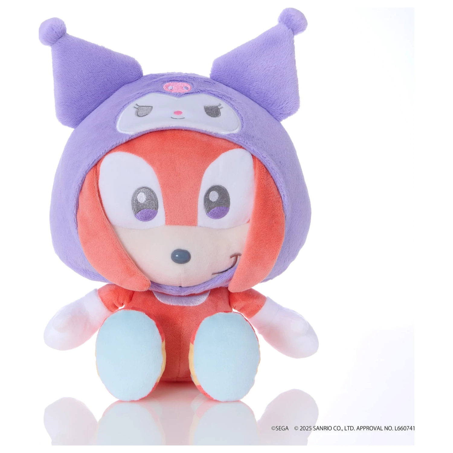SONIC & FRIENDS X SANRIO Knuckles X Kuromi Plüsch 24cm Produktfoto