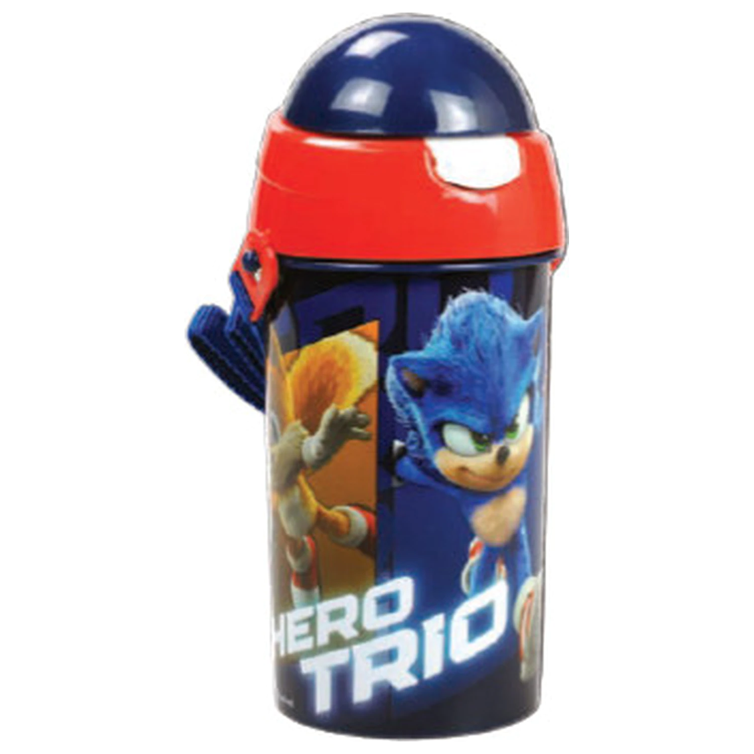 Sonic Heroes Trio Trinkflasche aus Kunststoff mit Haken 500 ml Produktfoto