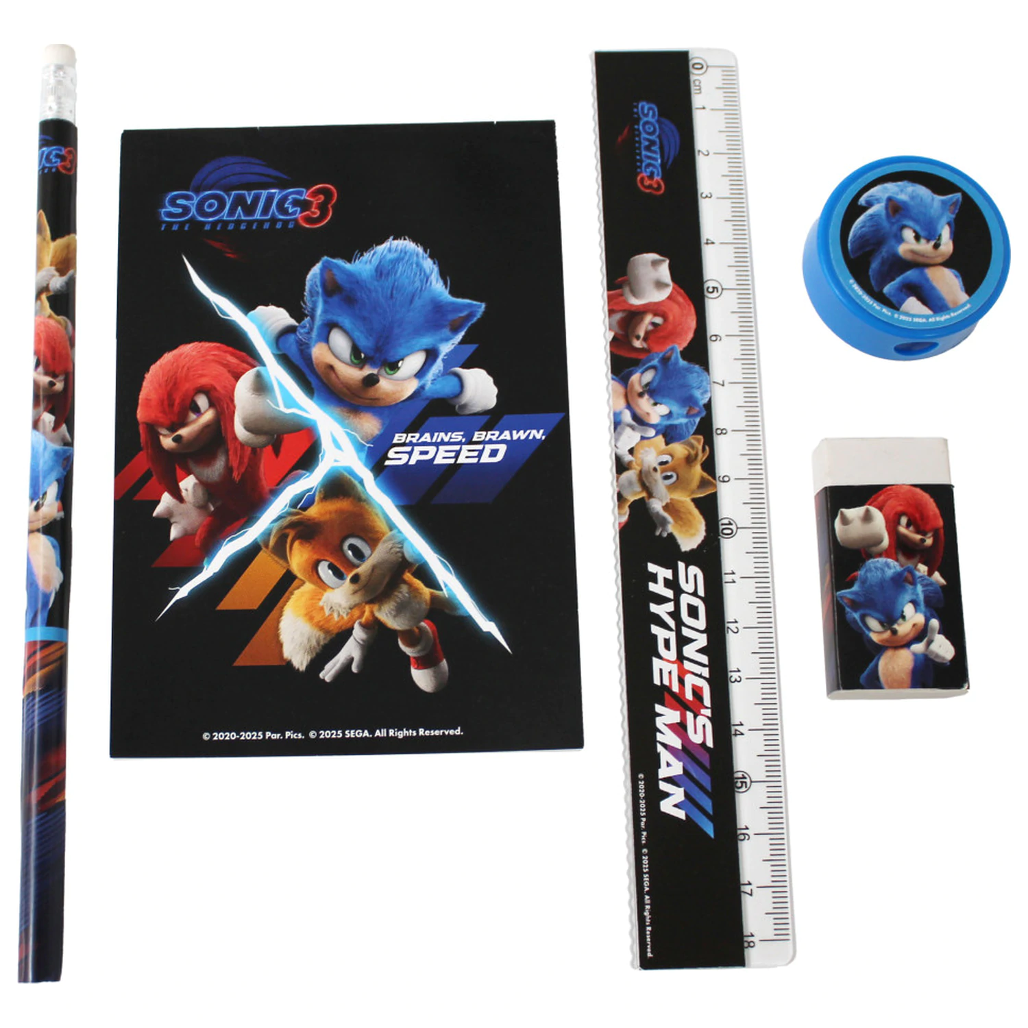 Sonic Hype Man Schreibwaren-Set 5 St. Produktfoto