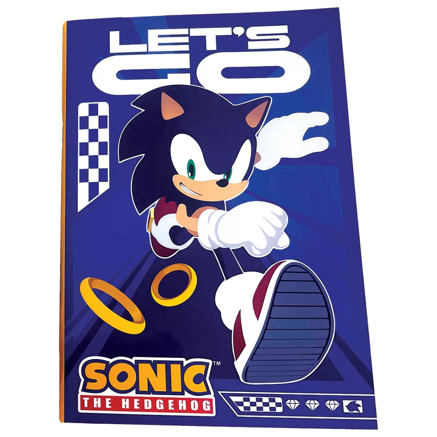 Sonic Let's Go B/5 liniertes Notizbuch, 40 Seiten Produktfoto