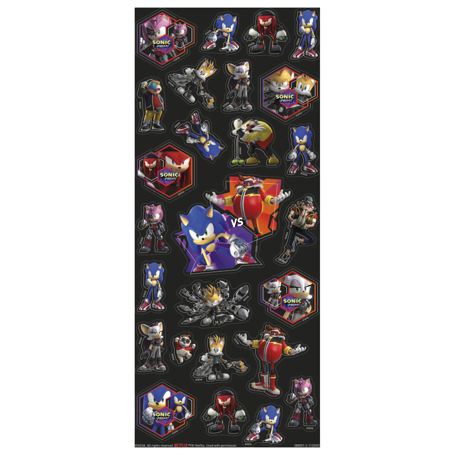 Sonic Prime Super Sticker Set mit Spielzeug Produktfoto