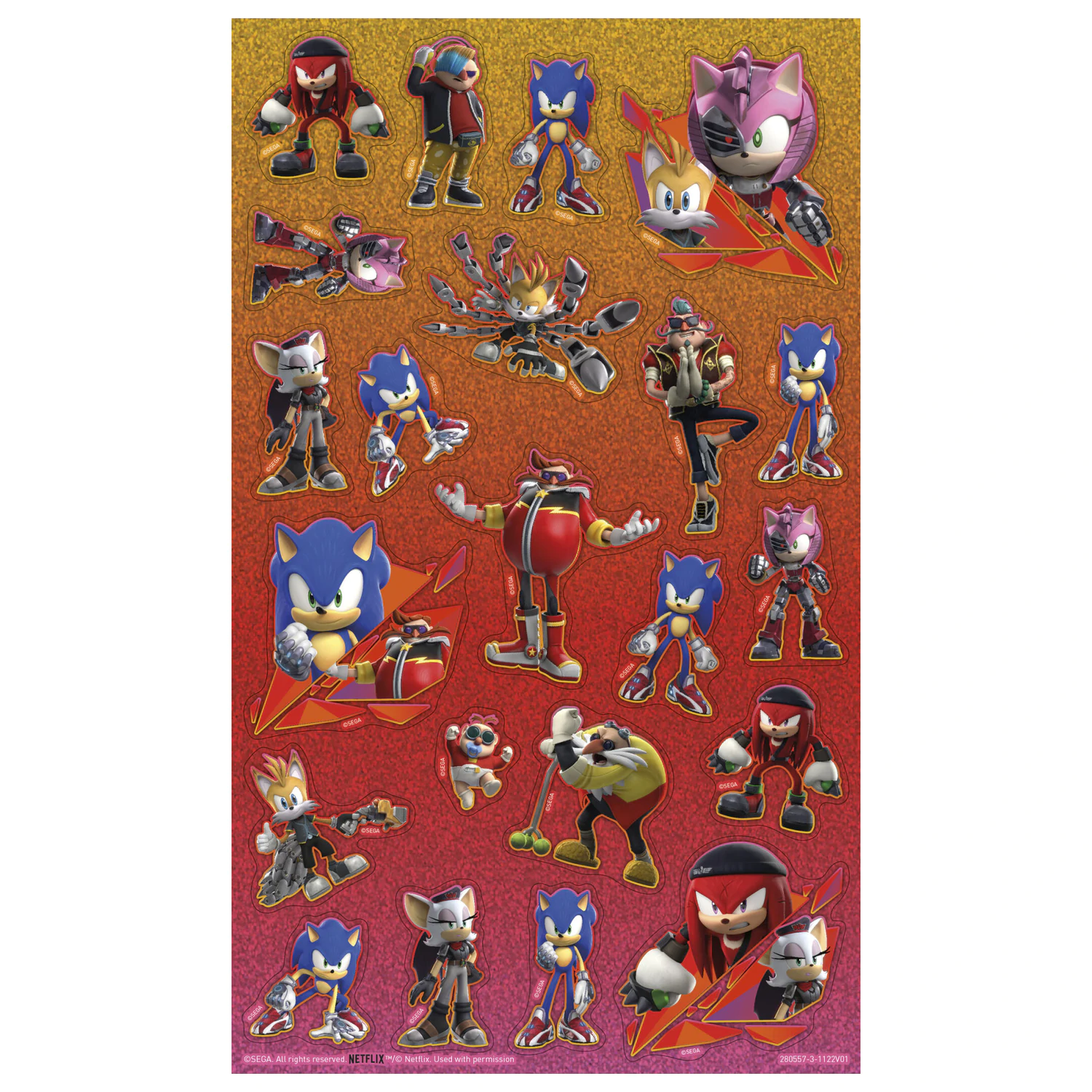 Sonic Prime Super Sticker Set mit Spielzeug Produktfoto