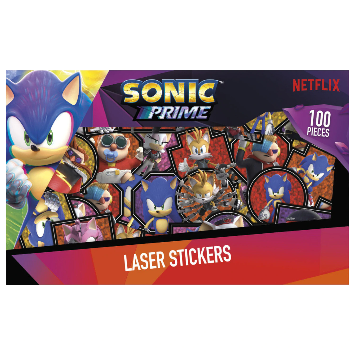 Sonic Prime Super Sticker Set mit Spielzeug Produktfoto