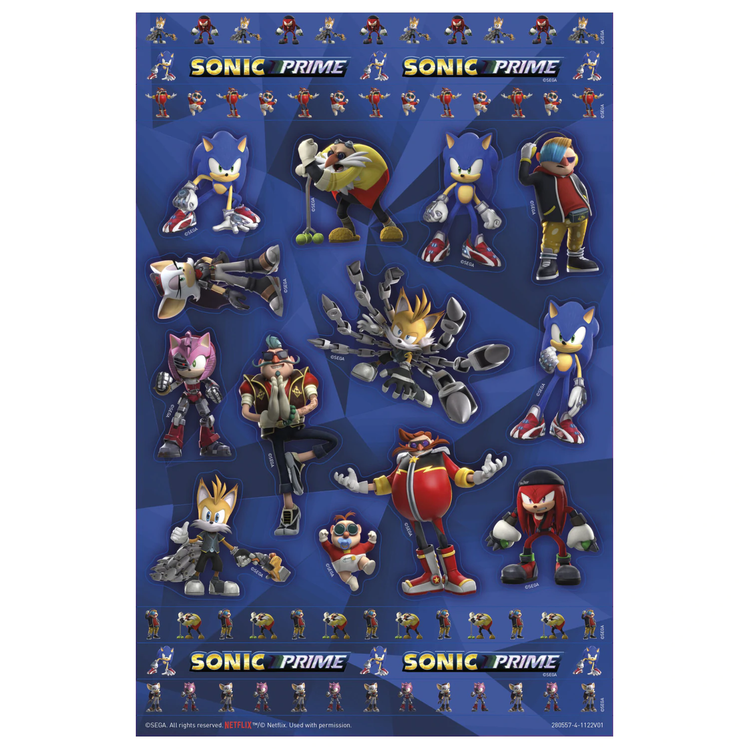 Sonic Prime Super Sticker Set mit Spielzeug Produktfoto