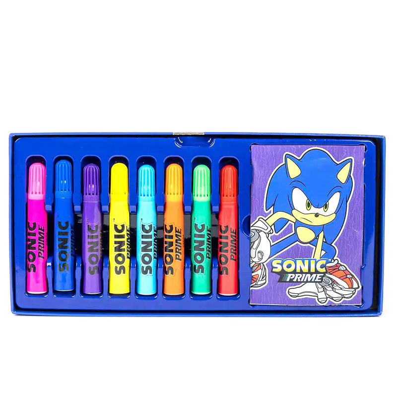 Sonic Prime Schreibwaren-set zum Ausmalen Produktfoto