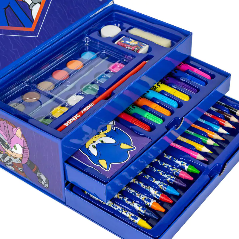 Sonic Prime Schreibwaren-set zum Ausmalen Produktfoto