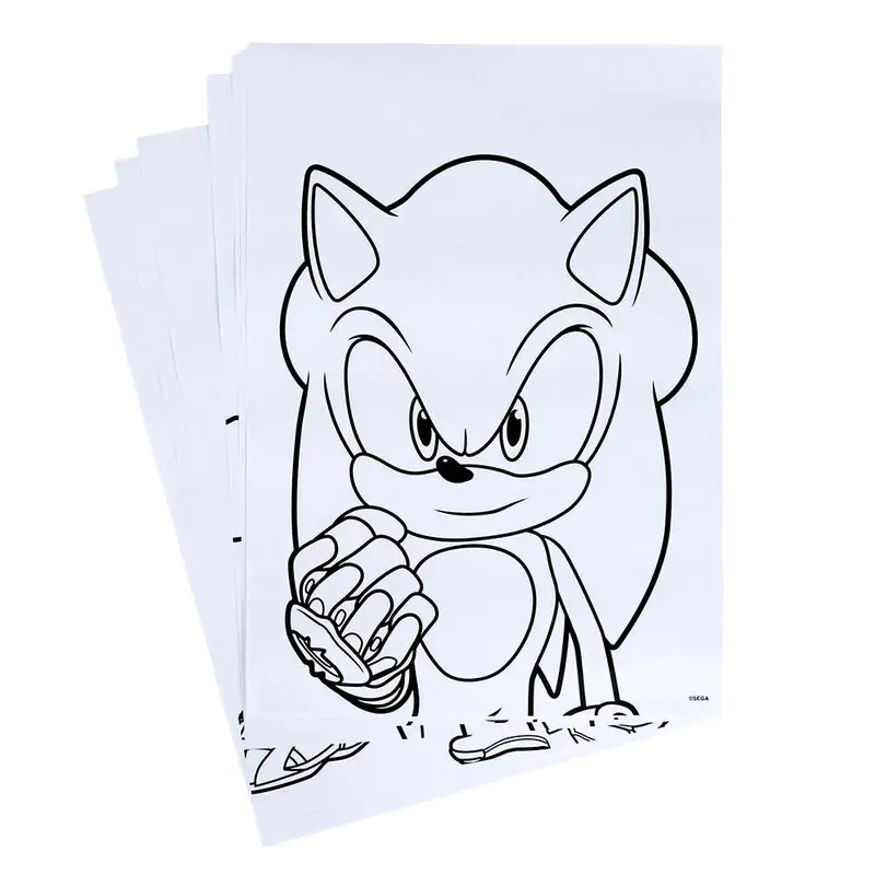 Sonic Prime Schreibwaren-set zum Ausmalen Produktfoto
